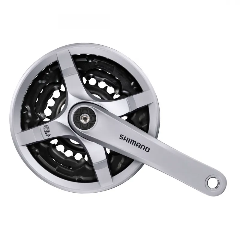 Angrenaj Pedalier Shimano Tourney Fc-Ty501, 42X34X24T, Brat 175Mm, Pt. 6/7/8 Vit. Pe Spate, Cg, Suruburi De Fixare, Argintiu, Ambalat Ind. Comandă acum