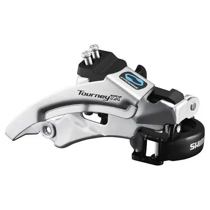 Preț redus Schimbator Fata Shimano Tourney Fd-Tx800-Ts3, Triplu, Pt. 7/8 Vit. Pe Spate, Top Swing, Tragere Dubla, Colier 34.9Mm (Cu Adaptor 31.8Mm & 28.6Mm), Cs Angle 63-66, Pt. 42/48T, Cl 47.5/50Mm, Ambalat Ind