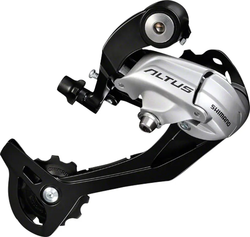 Chilipir Schimbator Spate Shimano Altus Rd-M370-S-Sgs, 9 Vit., Prindere Directa, Argintiu, Ambalat Ind.
