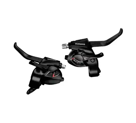 Doar azi Maneta Schimbator/Frana Shimano St-Ef41, 6X3 Vit., 2 Degete, Pt. V-Brake, Cabluri Schimbator/Frana Lungime Standard, Negru, Ambalat Ind.