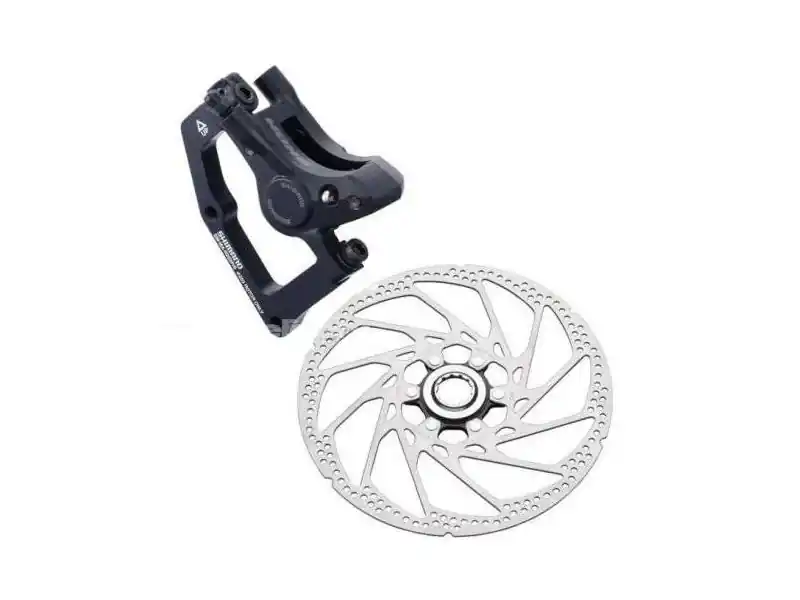 Reducere extra Etrier Frana Pe Disc & Rotor Shimano Hone Br-M601, Fata, Incl. Sm-Ma-F203P/S (Wire) Pt. Furca Standard, Placute Metal, Rotor Sm-Rt62L, Ambalat Ind.