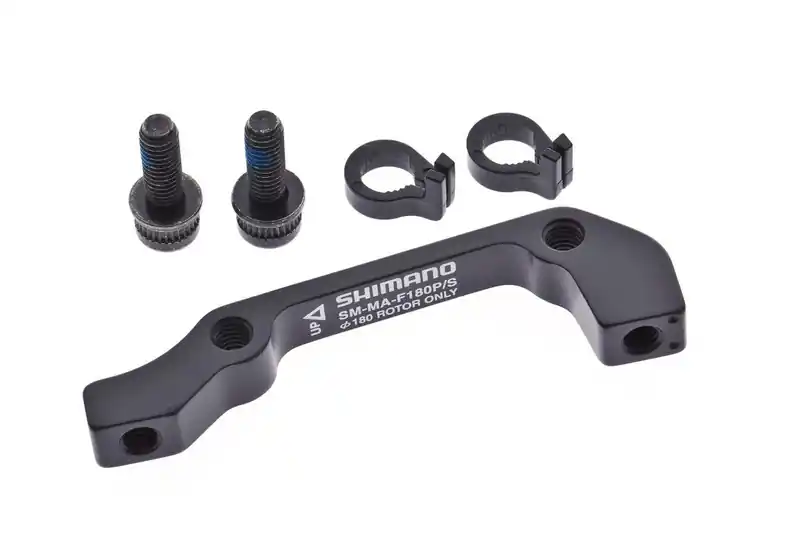 Plată securizată Adaptor montaj pentru etrier frana Shimano SM-MA-F180P/S, Suruburi X 4, Stop Ring X 2