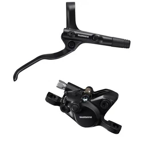 Ofertă exclusivă Frana Pe Disc Set Asamblat Shimano Bl-Mt200(L), Br-Mt200(F), Levier Otel, Fara Adaptor, Placute Resin, Furtun Sm-Bh59-Ss 1000Mm Negru, Incl. Oliva & Insertie Conectare, Negru, Ambalat Ind.