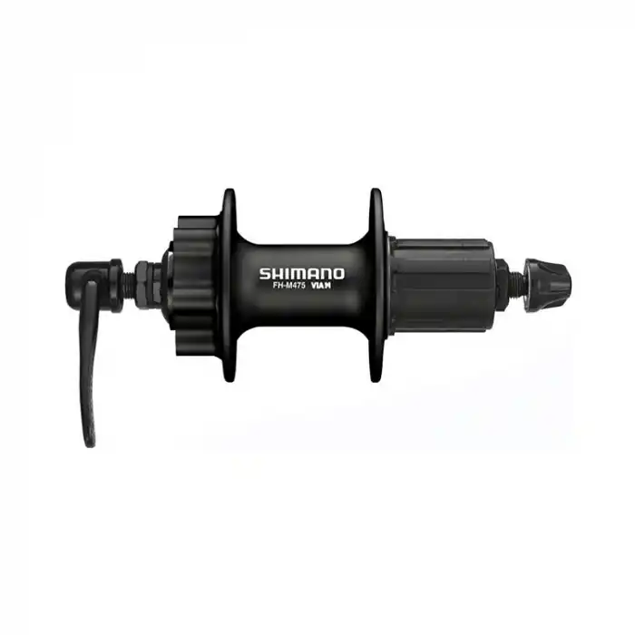 Transport gratuit Butuc fata Shimano Deore FH-M475-L, 8/9/10/11 viteze, disc 6 suruburi, QR 170mm, Negru, 36H