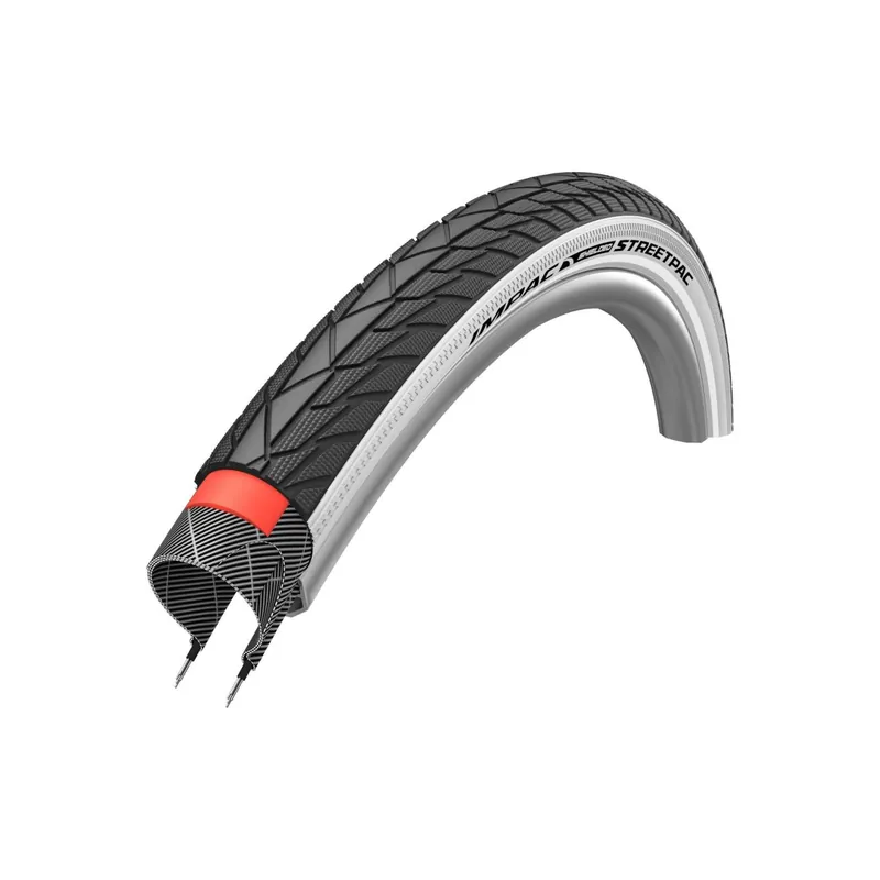 Anvelopa IMPAC STREETPAC Puncture Protection 28x1.60/42-622 B/W+RT BS100 Sarma 42mm 1.6 Doar azi