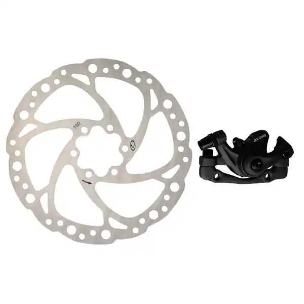 Reducere Set disc + etrier frana fata Logan 160mm culoare etrier negru