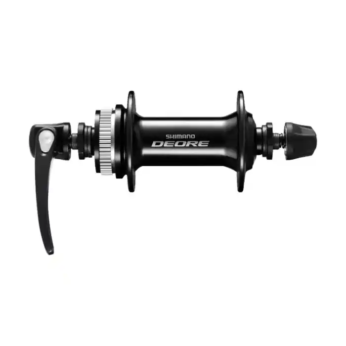 Butuc fata Shimano Deore HB-M6000, CenterLock, OLD 100mm, QR 133mm, Negru, 36H Super ofertă
