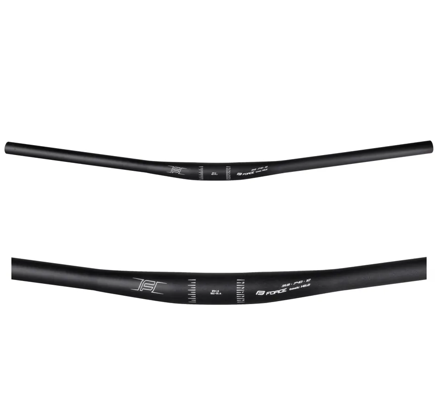 Ultima șansă Ghidon Force Basic H6.2 rised 31.8/740mm AL Negru Mat