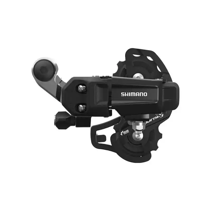 Retur ușor SCHIMBATOR SPATE SHIMANO TOURNEY RD-TY200-SS, 6/7 VIT., PRINDERE PE AX (ROAD TYPE), BLACK, AMBALAT IND.