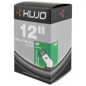 Camera bicicleta KUJO 12 1/2×1.75+2 1/4 AV 33 mm Ventil Curbat 45 Reduceri