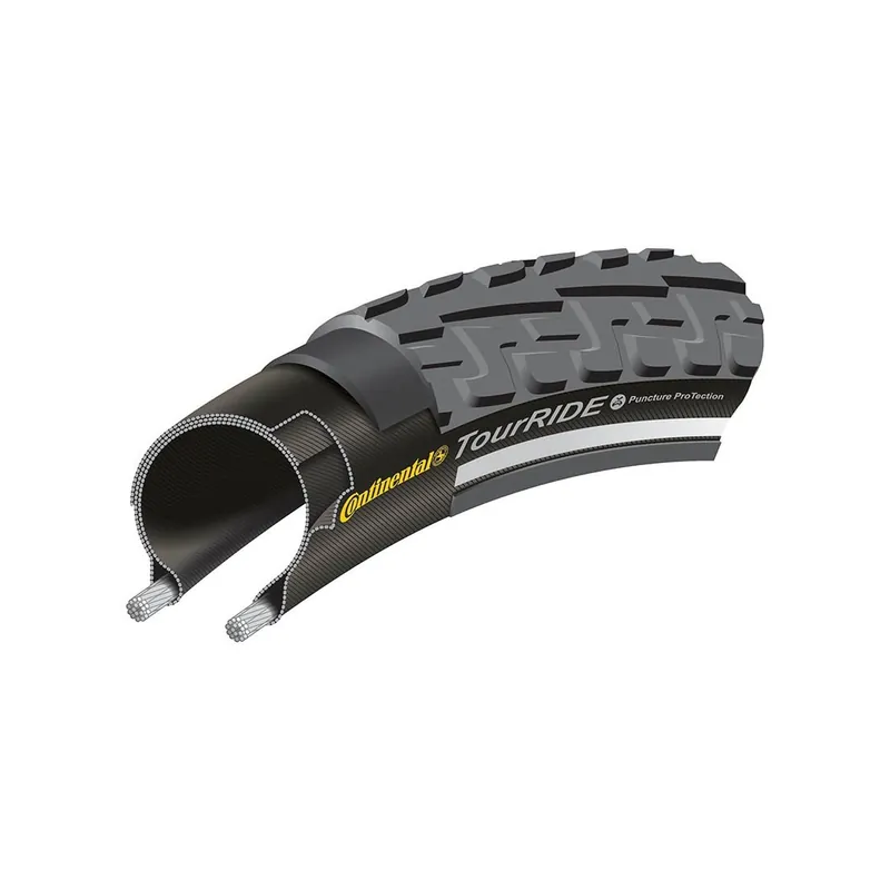 Anvelopa Continental Ride Tour Reflex Puncture-ProTection 47-622 (28*1,75) negru/negru Discount