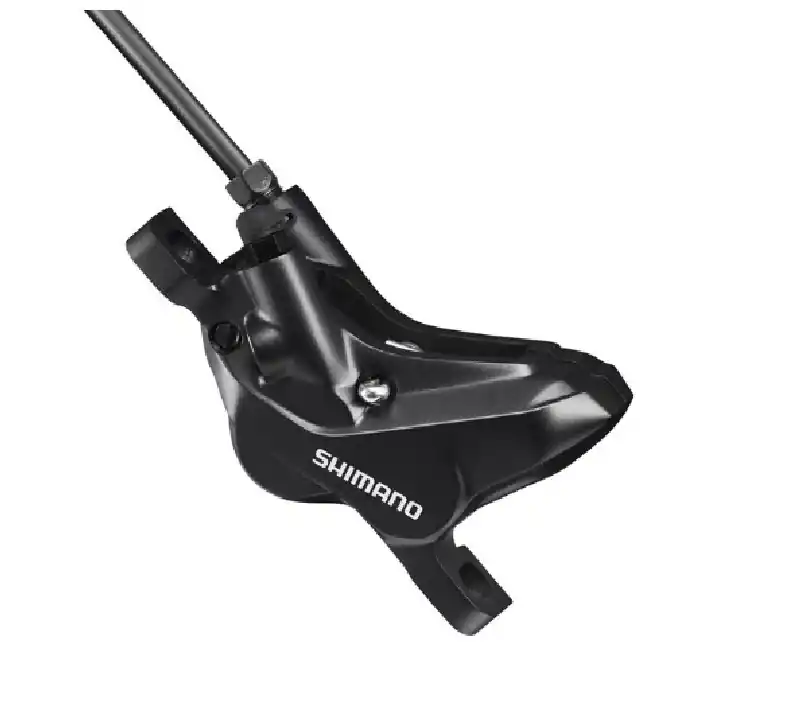 ETRIER FRANA PE DISC SHIMANO DEORE BR-MT420, HIDRAULICA, FATA SAU SPATE, FARA ADAPTOR, PLACUTE METAL D02S, NEGRU, AMBALAT IND. Promoție