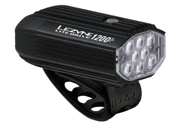 Lezyne - Lumina fata far - LITE DRIVE 1200+ - 1200 lumeni - USB - negru Livrare gratuită