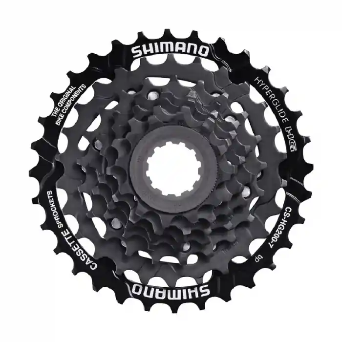 Pinioane pe caseta Shimano Tourney CS-HG200-7, 7 vit, 12-32T, neambalat Noutate