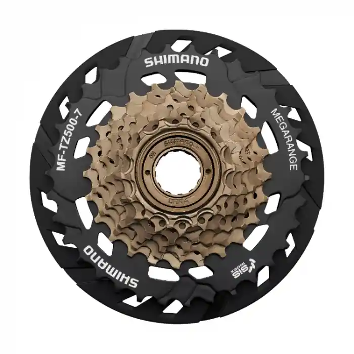 Pinioane pe filet Shimano Tourney MF-TZ500-7-CP, protectie spite, 7 vit, 14-34T, neambalat Expediere rapidă