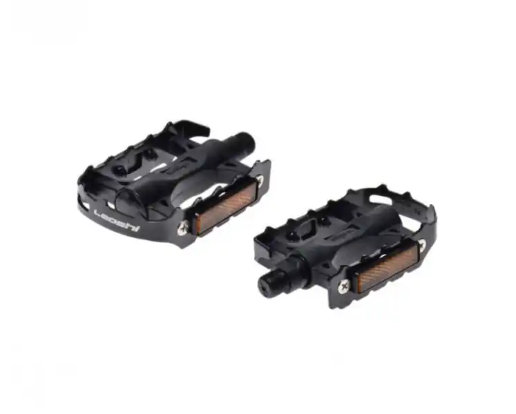 Promoție Set 2 pedale Wellgo din plastic + metal pentru bicicleta, filet 9/16, culoare negru