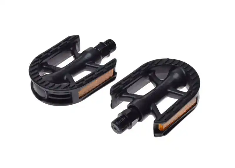 Set 2 pedale copii Wellgo din plastic pentru bicicleta, filet 1/2, culoare negru Nu rata