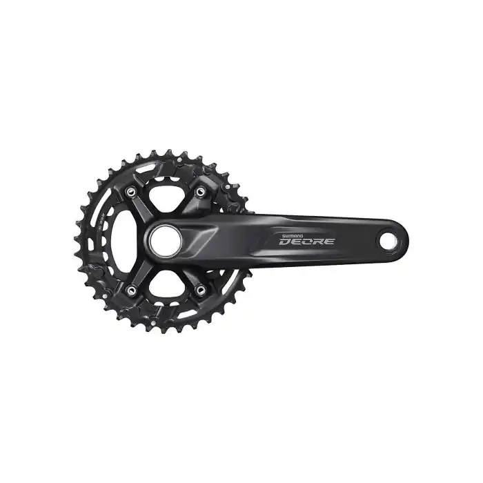 Ofertă specială Angrenaj pedalier Shimano Deore FC-M5100-B2, 2x11 viteze, Hollowtech II, fara aparatoare lant, brate 170mm, fara BB, 36x26T