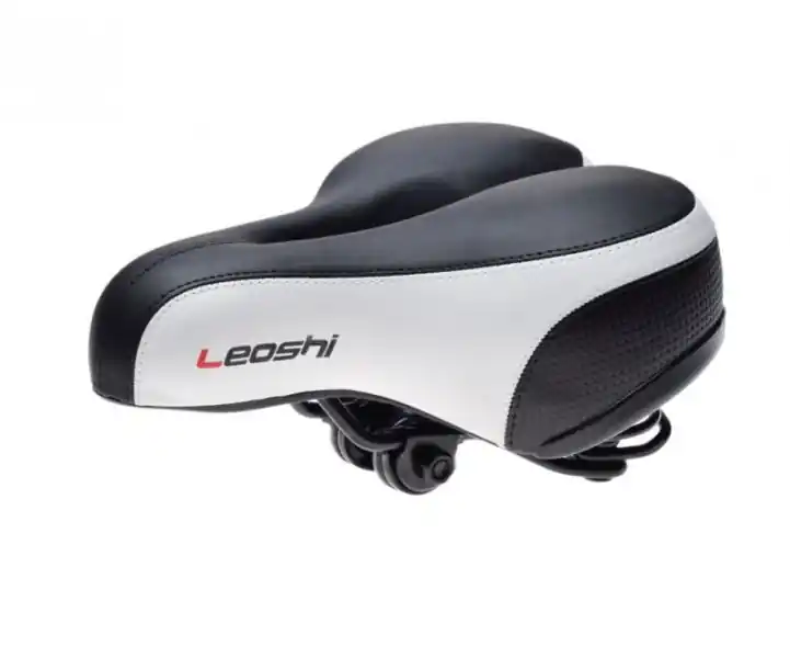 Sa cu arcuri WM pentru bicicleta cu gaura, culoare negru/alb, Leoshi Bestseller