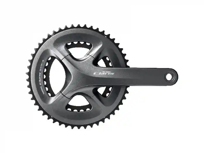 Cumpărături sigure Angrenaj pedalier Shimano Claris FC-R2000, 2x8 viteze, Hollowtech II, fara aparatoare lant, brate 165mm, fara BB , 50x34T