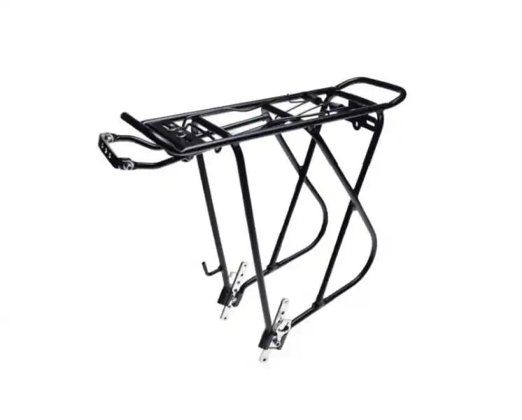 Portbagaj spate bicicleta, 24"-28", aluminiu, fixare cadru, culoare negru Ofertă limitată