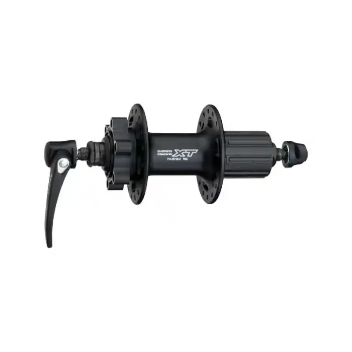 Cumpărături sigure Butuc spate Shimano Deore XT FH-M756A, 8/9 vit, disc 6 suruburi, negru, 36H