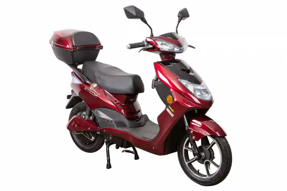 Scuter electric ZT-27 Warrior, culoare rosu, cu motor 900W, acumulator 48V, 13.2 Ah, autonomie 35km Retur ușor