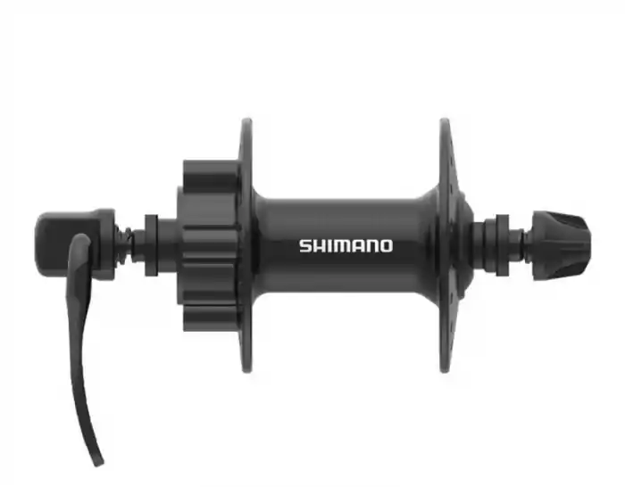 Butuc fata Shimano HB-TX506, disc 6 suruburi, QR 133mm, OLD 100mm, Negru, 36H Ofertă limitată