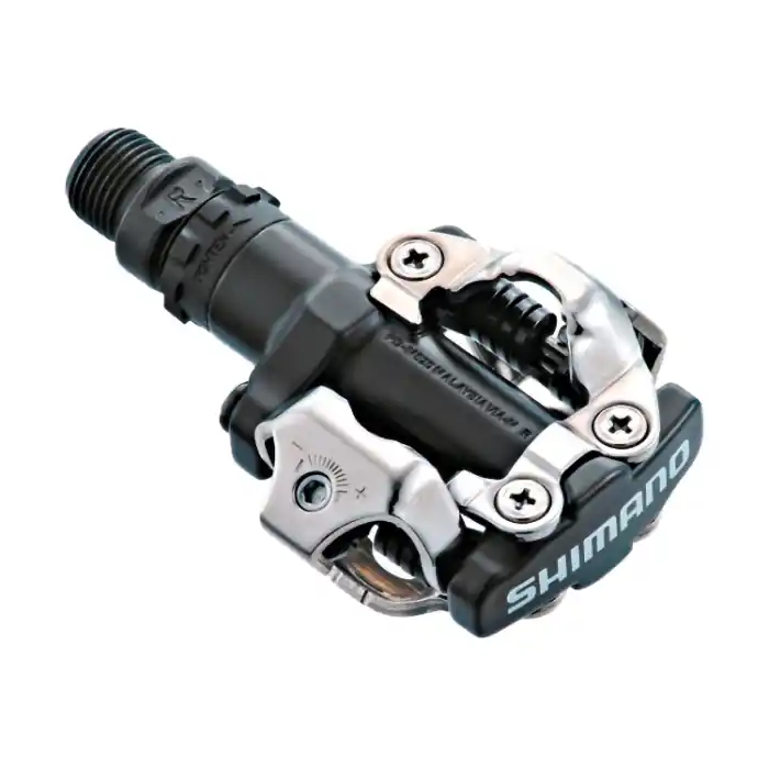 Plată securizată Pedale automate Shimano PD-M520L, SPD, placute SM-SH51, fara catadioptru, Negru