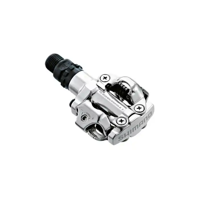 Calitate înaltă Pedale automate Shimano PD-M520S, SPD, placute SM-SH51, fara catadioptru, Argintiu