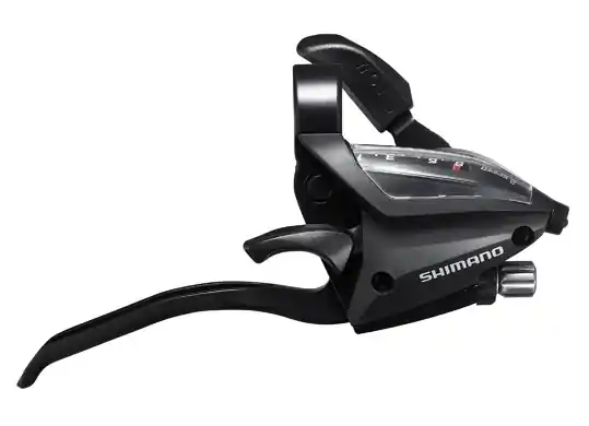 Calitate înaltă Maneta schimbator/frana Shimano Altus ST-EF500-8R, EZ-fire Plus, dreapta, 8 viteze, levier 4 degete, V-Brake (necesita modulator), negru
