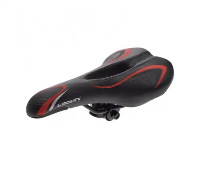 Sa bicicleta, Leoshi, culoare negru/rosu,cu gaura pentru aerisire Chilipir