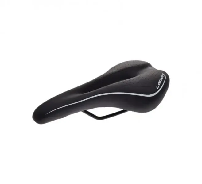 Sa biciclete, Leoshi, culoare negru/alb cu gaura de aerisire, 275x150 mm, 338 g Reducere