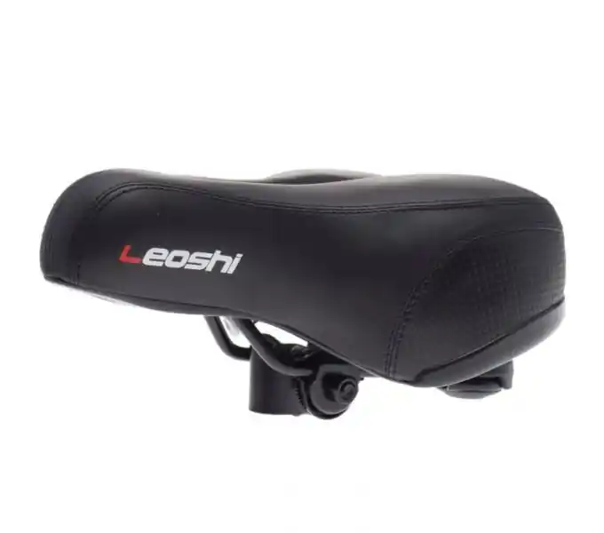 Sa bicicleta din elastomer, Leoshi, exterior poliuretan flexibil, culoare negru Ieftin