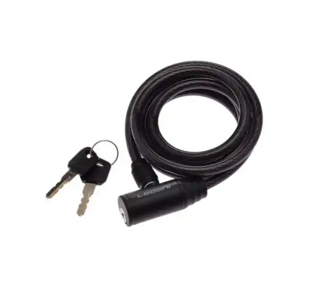 Antifurt cu cheie, pentru legat biciclete, 8 mm x 1500 mm, Leoshi Disponibil imediat