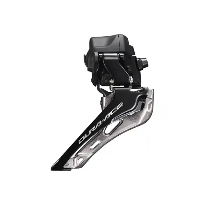 Lichidare de stoc Schimbator fata Shimano Dura-Ace Di2 FD-R9250, 2x12 viteze, down-swing, brazed-on, unghi CS 61-66, pt 46-55T, CL 43.5mm