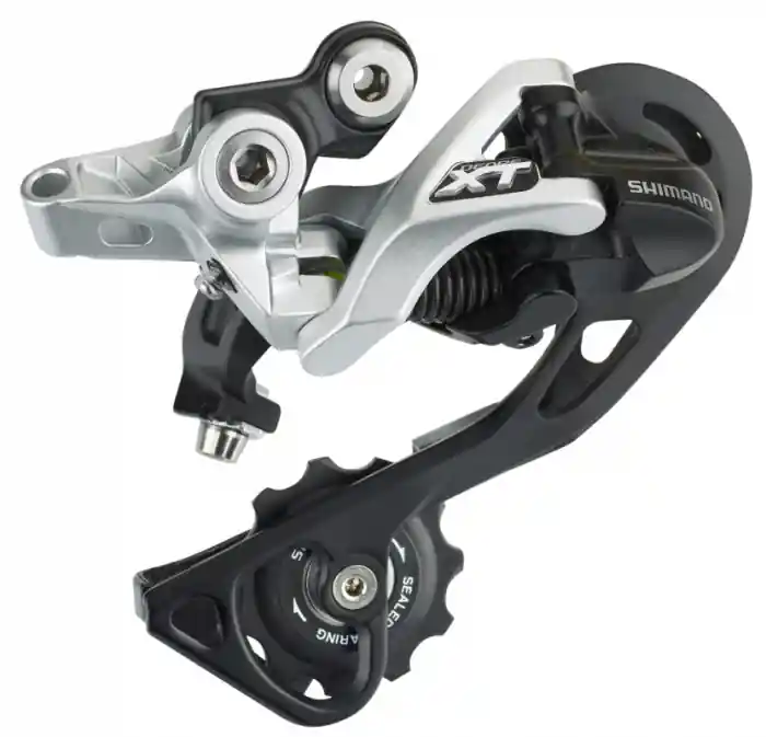 Schimbator spate Shimano Deore XT RD-M781-GS 10 vit Shadow Prindere pe Ureche (Compatibil Direct Mount) Argintiu Ofertă limitată