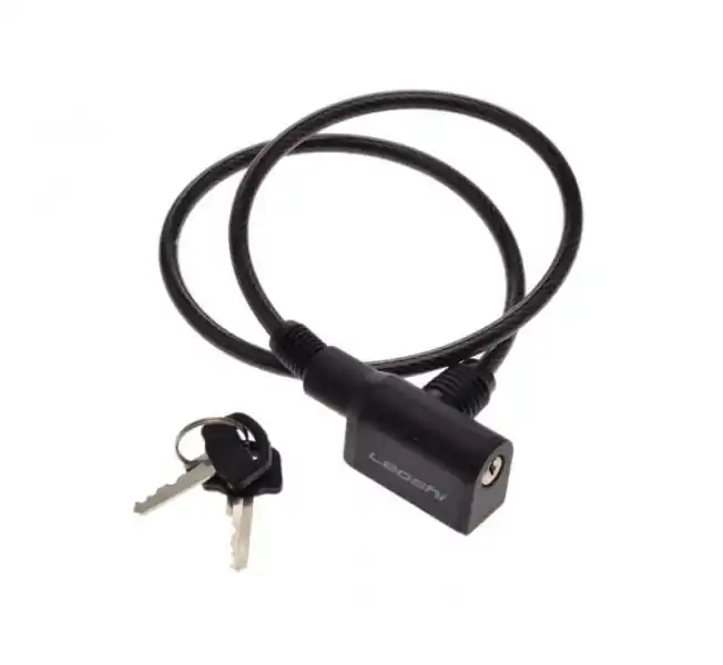 Retur gratuit Antifurt cu cheie 6 mm x 650 mm, culoare negru