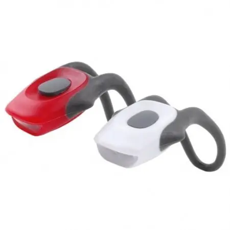 Calitate înaltă Set lumini LED Romet 267C Negru/Alb cu logo Romet