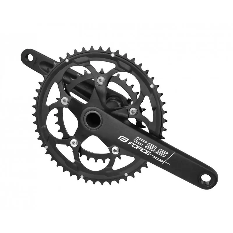 Angrenaj Force Road C9.5 AL 50/34T 175mm negru mat Super ofertă