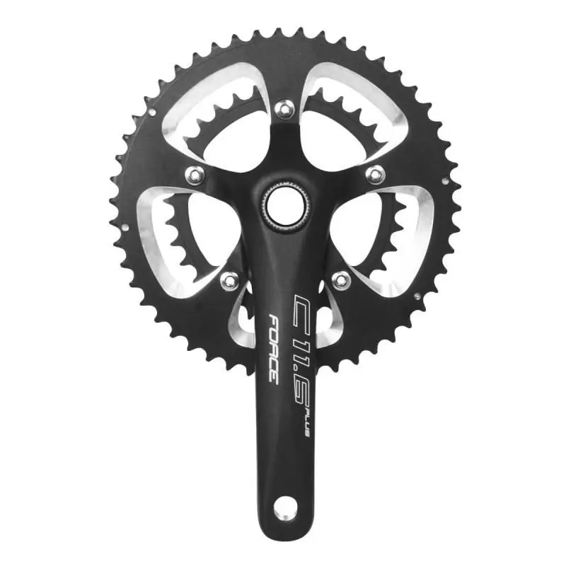 Angrenaj Force Road C11.6+AL 50/34T 175 mm negru mat Ieftin