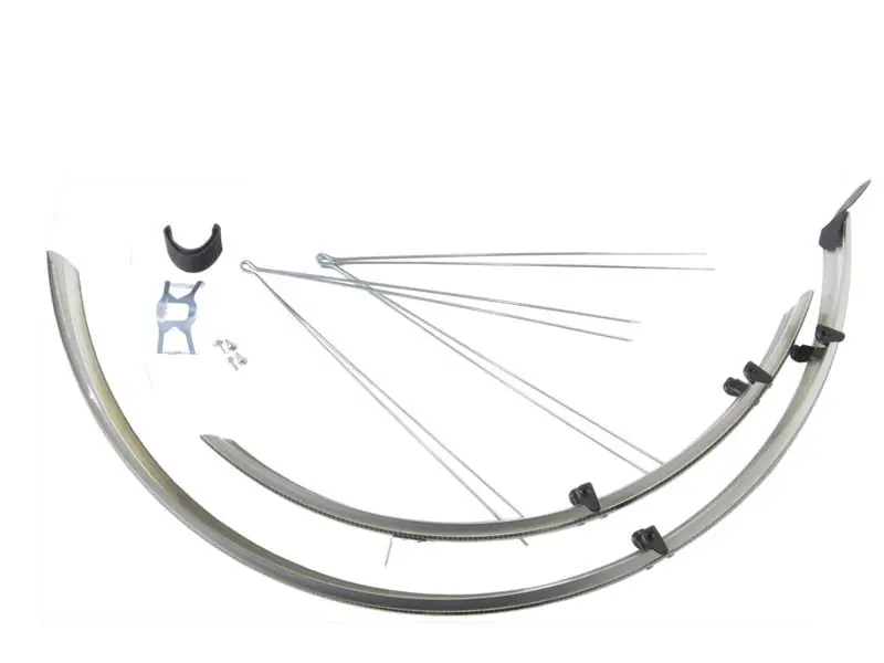 Lichidare de stoc Apărător noroi Bikefun Mtb alu-plastic negru-argintiu-negru - Or58S-C-S
