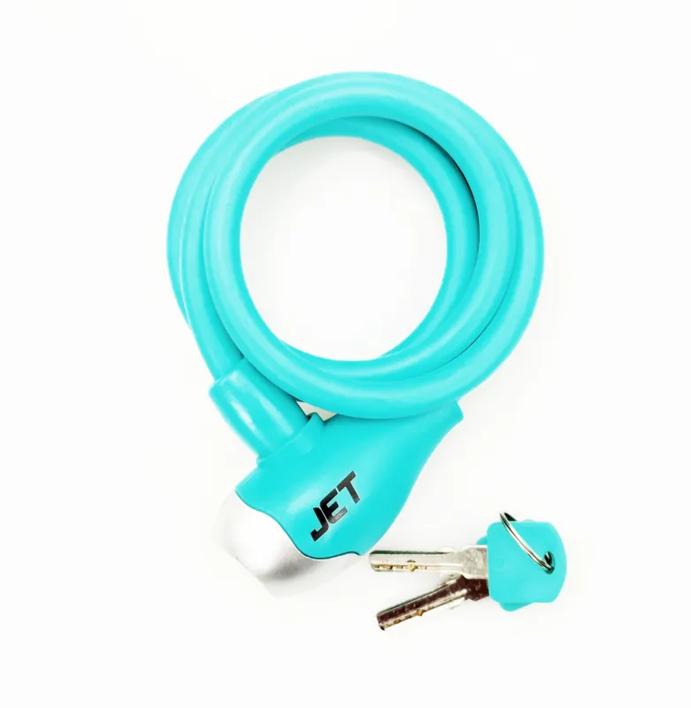 Antifurt cu cheie Jet LOCK, 10x1000mm, culoare turcoaz mat Promoție
