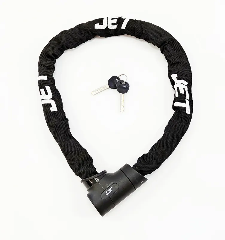Antifurt cu cheie JET LOCK TY-780 lant, 8x900mm culoare negru Ultima șansă