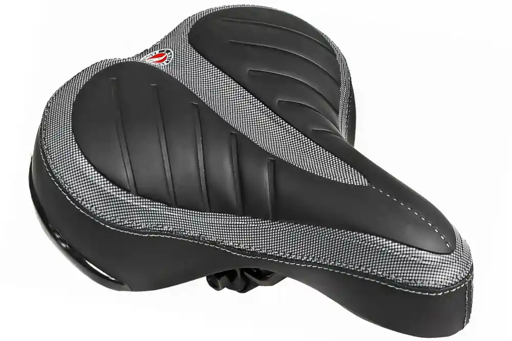 Plată securizată Sa biciclete AZ-92BF-3Q Jet Selle, cu arcuri, culoare negru/alb