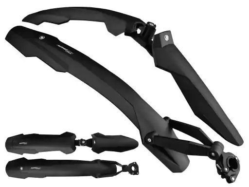 Vezi acum Set 2 aparatori roti biciclete, Simpla ADHD SDS scurte 26 "-27.5", culoare negru