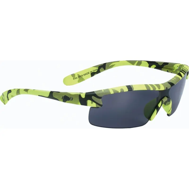 Plată securizată BBB - Ochelari ciclism copii BSG-54 - camuflaj mat galben neon