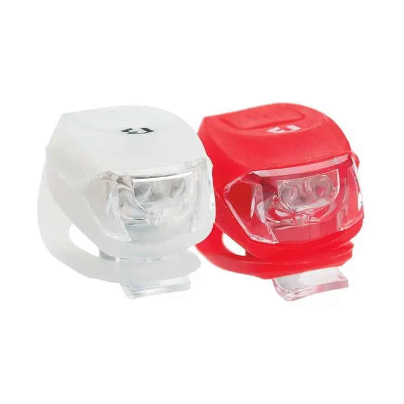 BikeFun - Set lumini pentru bicicleta (far + stop) Bikefun Pixie, 2 x alb + 2 x rosu Doar azi