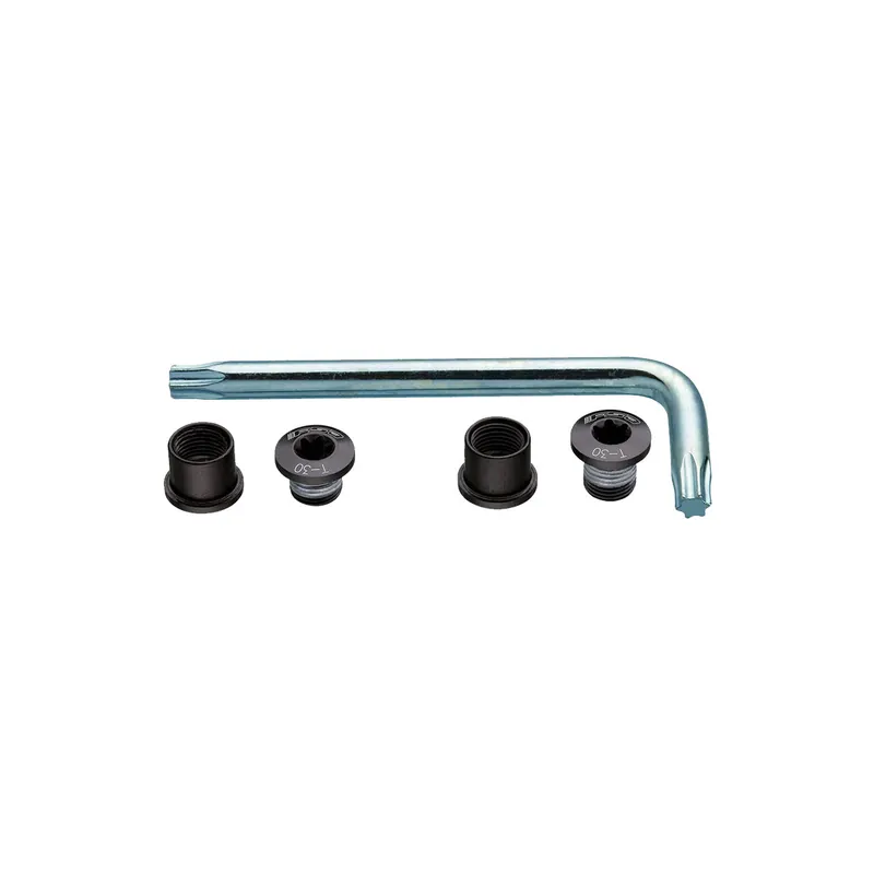 Suruburi foaie angrenaj + torx FSA CR Bolt Kit Negru Triplu MTB 6 buc Retur ușor