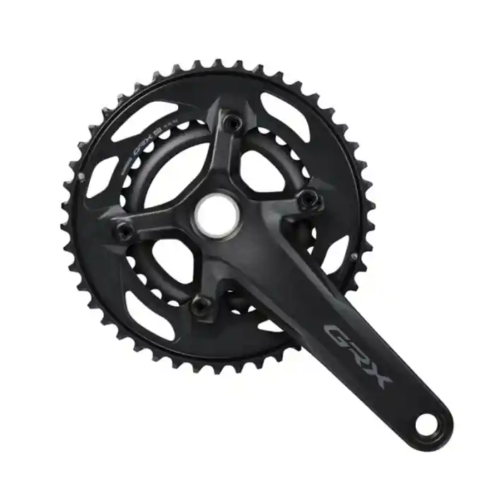 Ofertă limitată Angrenaj pedalier Shimano GRX FC-RX610-2, 2x12 viteze, Hollowtech II, fara aparatoare lant, brate 170mm, fara BB, 46x30T